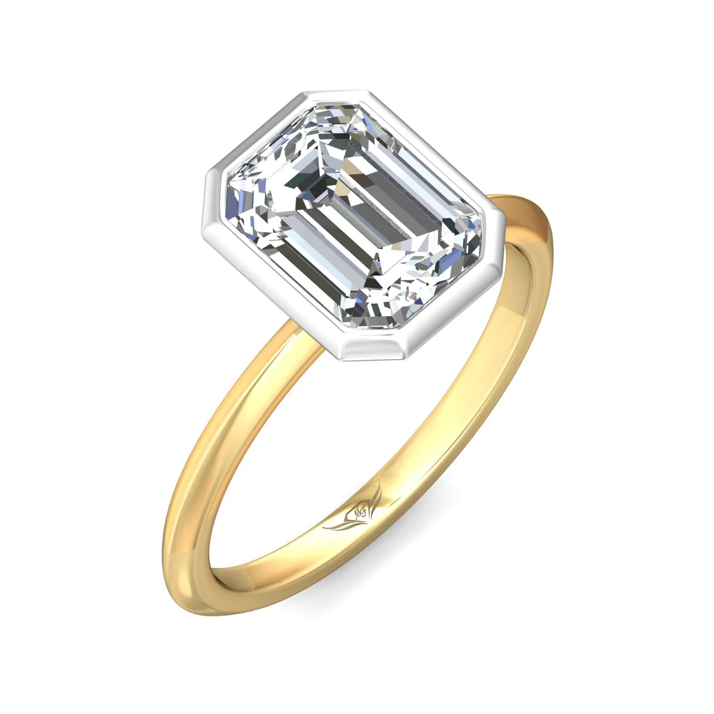 Martin Flyer Solitaire Emerald Cut Engagement Ring DERS32XSECTTYZ-9X7EC - Image 5