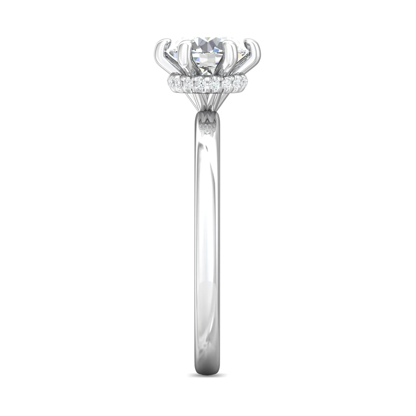 Martin Flyer Solitaire Round Engagement Ring DERS37XSPL-7.5RD - Image 4