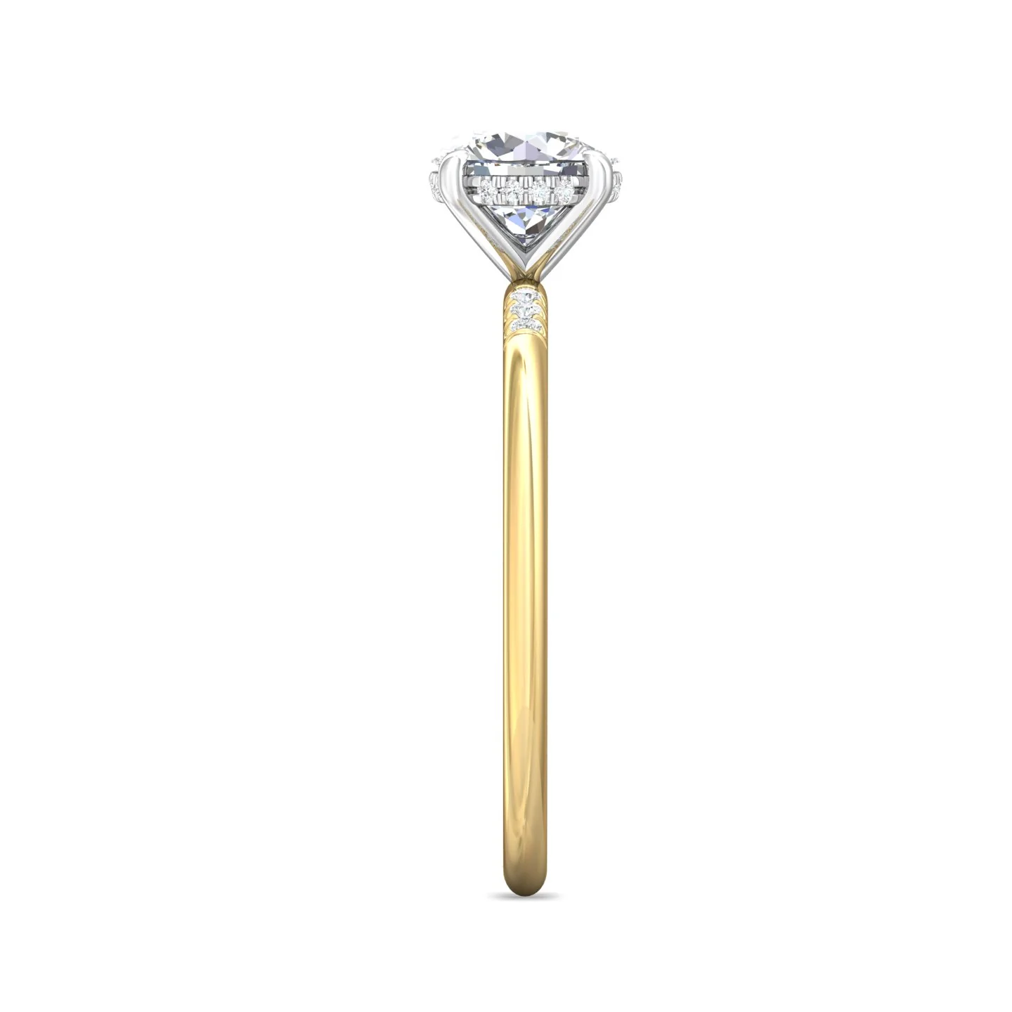 Martin Flyer Solitaire Round Engagement Ring DERS39XSRDRYZPL-C-8.0RD - Image 4